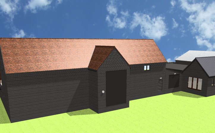 Listed building consent for 17th century Essex barn conversion to brewery tap room and kitchen with additional extension