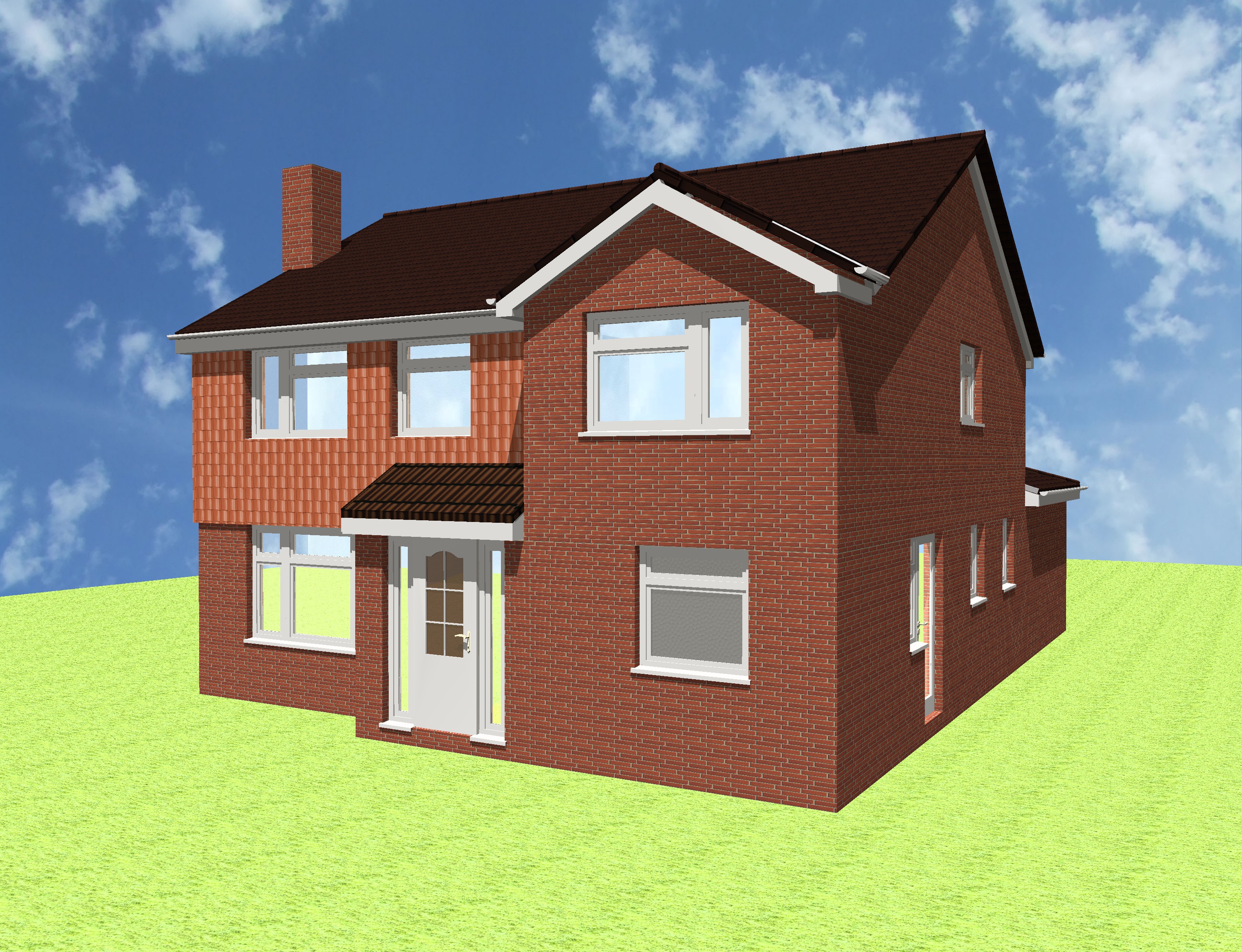 Two storey side, front & rear extension in Maldon
